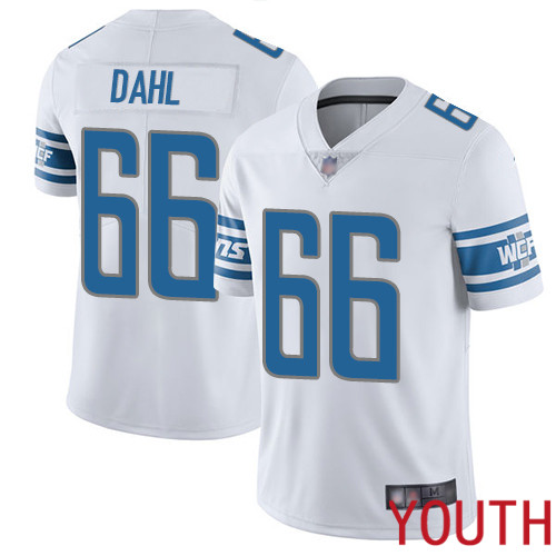 Detroit Lions Limited White Youth Joe Dahl Road Jersey NFL Football #66 Vapor Untouchable->youth nfl jersey->Youth Jersey